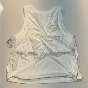 White Ribbed Tank Top free people movement tank top